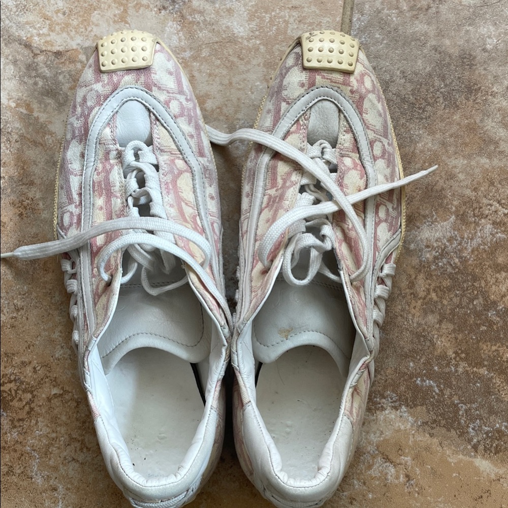 Dior Women's Sneakers in Pink and Cream